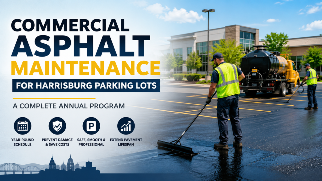 Commercial Asphalt Maintenance for Harrisburg Parking Lots: A Complete Annual Program